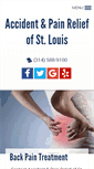 Mobile Screenshot of accidentpainreliefstlouis.com